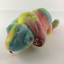 Ty Original Beanie Buddy Rainbow Chameleon Plush Stuffed Toy Vintage 1999 w TAGS - $19.75