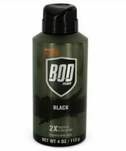 Bod Man Black by Parfums De Coeur (pdc) Body Spray 4 oz For Men - FREE S... - $15.50