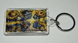 Doctor Who Van Gogh Exploding Tardis Pandoric Acrylic Keychain Key Ring ... - $3.99