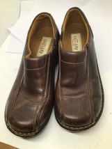 Eastland Tracie Womens 8.5W Brown Leather Clog Slip On Shoes - $19.80