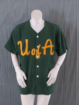 Vintage Baseball Jersey - University of Alberta Heavy Cotton Script - Mens Large - $65.00