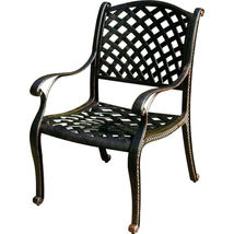 11 piece cast aluminum dining set outdoor patio furniture Nassau table chairs image 2