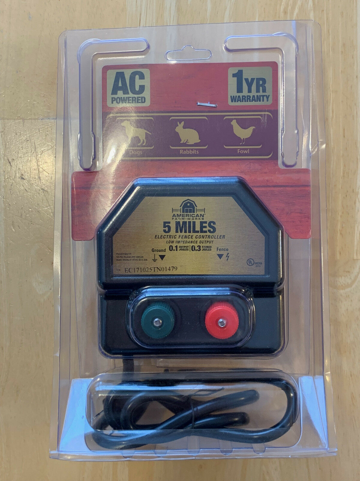 American FarmWorks EA5MAI-R1 5-Mile AC Low Impedance Electric Fence ...