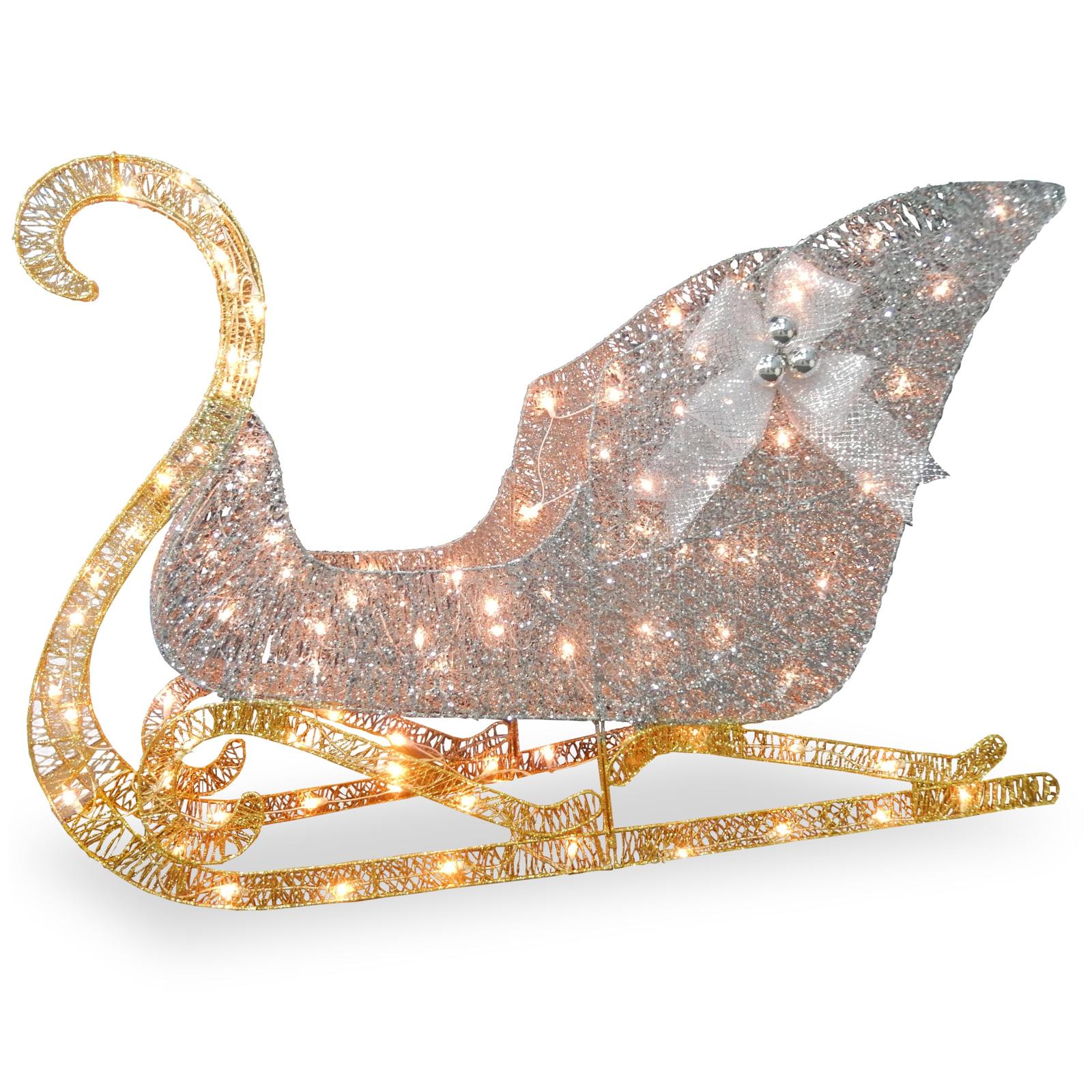 Christmas Santa Sleigh Outdoor Xmas Yard Pre And 15 Similar Items