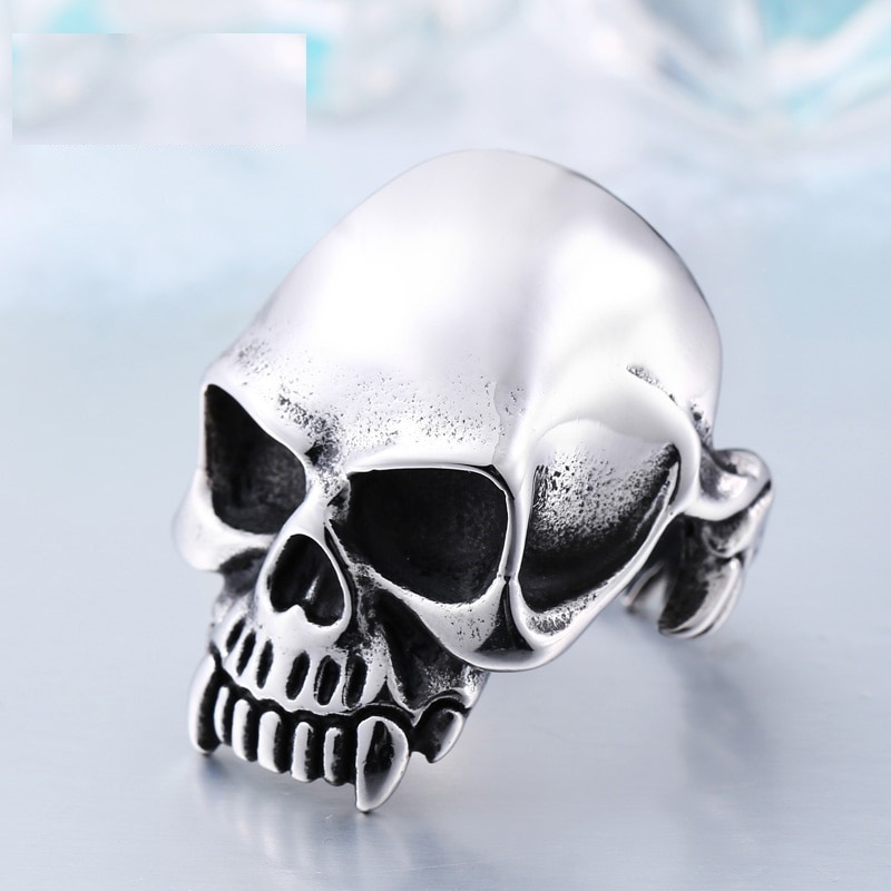 Vampire Skull Ring 316L Stainless Steel Ring Man's Fashion Jewelry