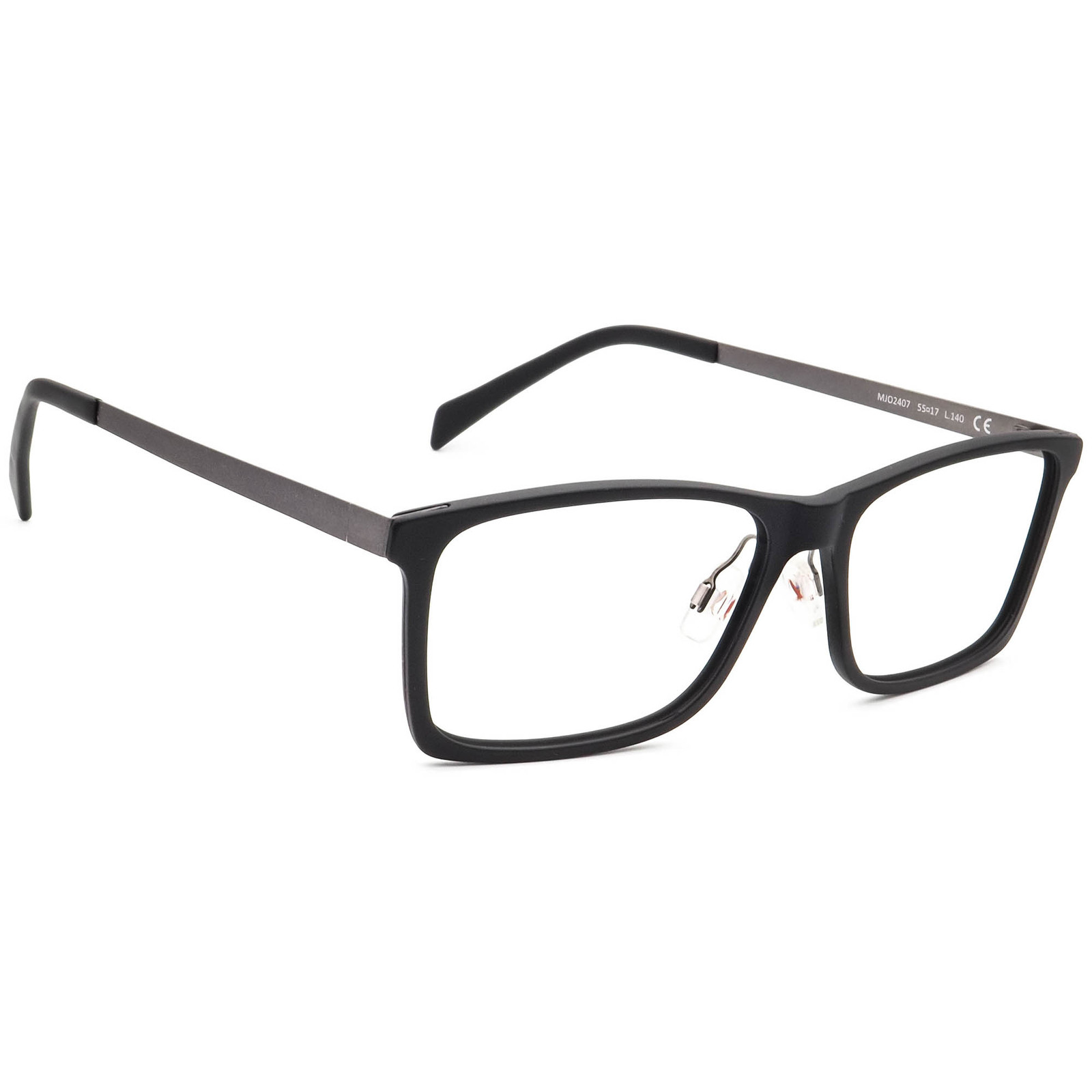 Maui Jim Eyeglasses MJO2407-02M Black/Dark Gunmetal Rectangular Italy ...