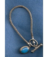 sterling silver Lori Bonn turquoise quartz bracelet - $163.28