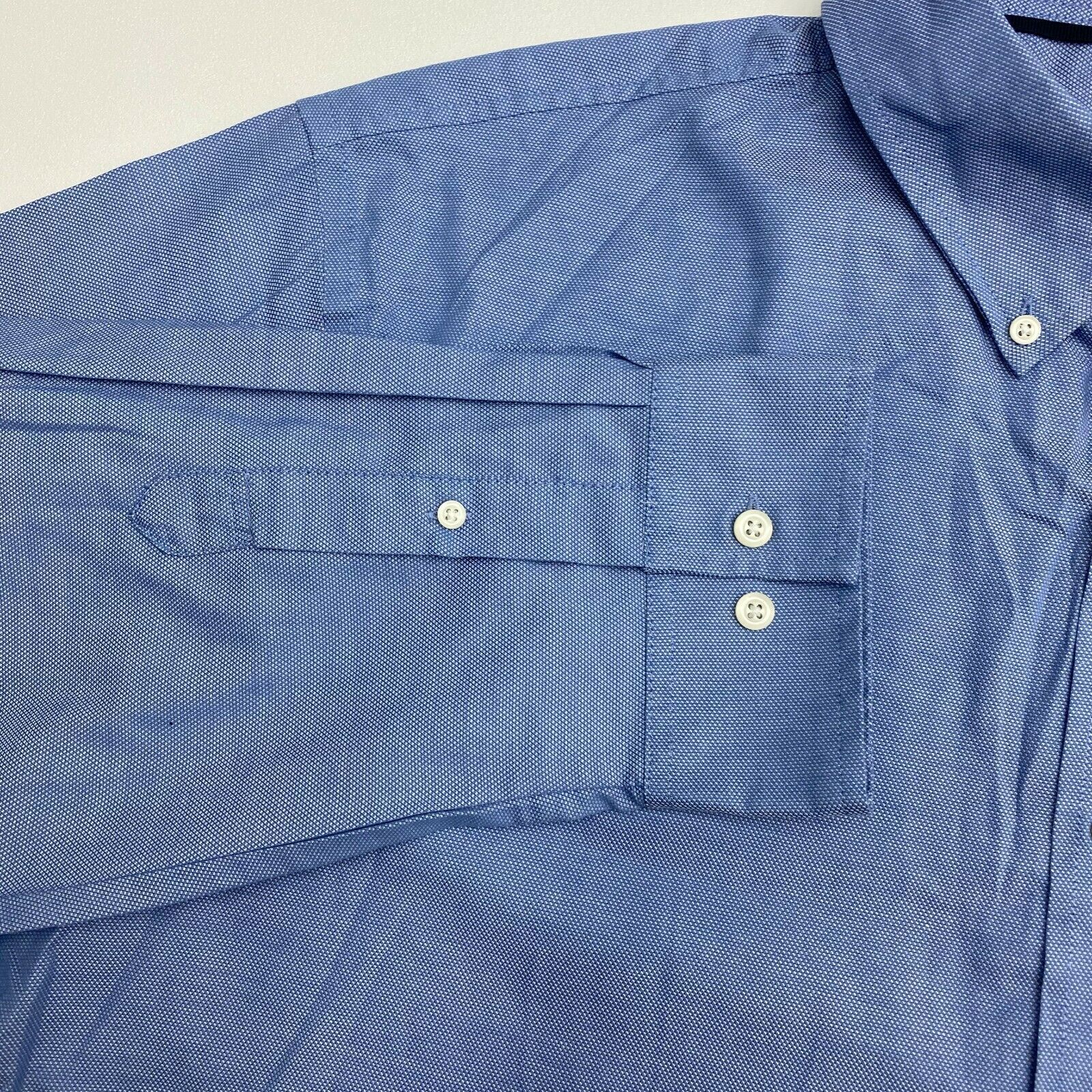 Croft & Barrow Button Up Shirt Mens XXL Blue Easy Care Long Sleeve ...