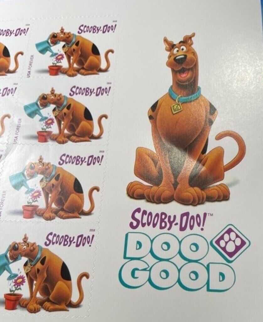 Scooby Doo Stamp Collection Of 12 collector Stamps United States