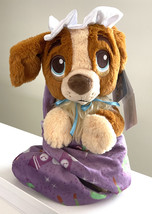 Disney Baby Peter Pan Nana the Dog Puppy in a Blanket Pouch Plush Doll NEW