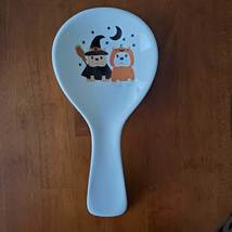 Halloween Spoon Rest, Dogs in Costume, Puppy Dog Witch Pumpkin Dress Up image 1