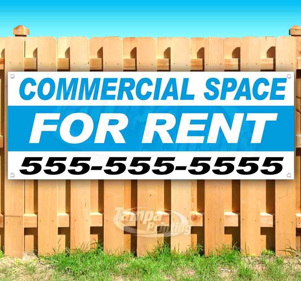 COMMERCIAL SPACE FOR RENT CUSTOM PHONE # Advertising Vinyl Banner Flag