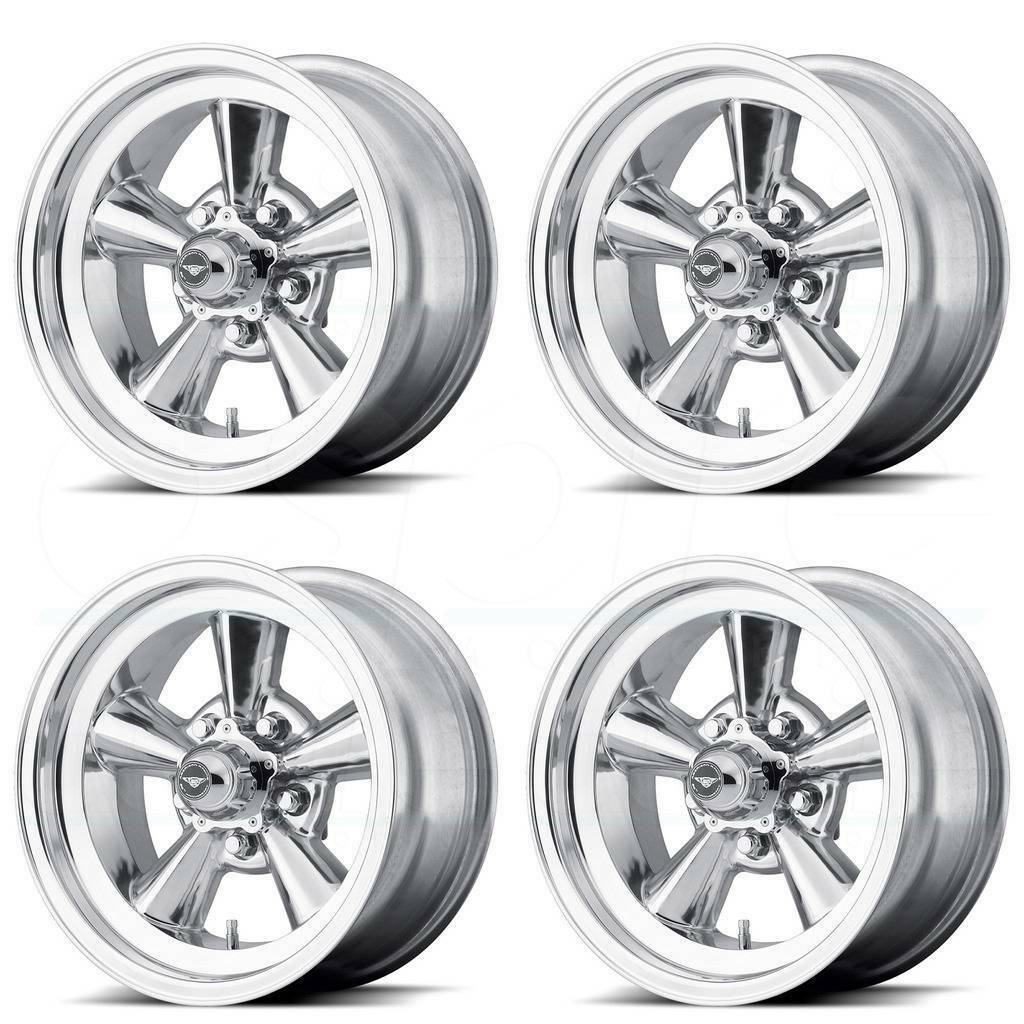 15x5 American Racing VN109 Tt O 5x4.75/5x120.65 -6 Polished Wheels Rims ...