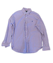 Polo Ralph Lauren Shirt Mens Pink Purple Pony Logo Long Sleeve Button Si... - $29.69