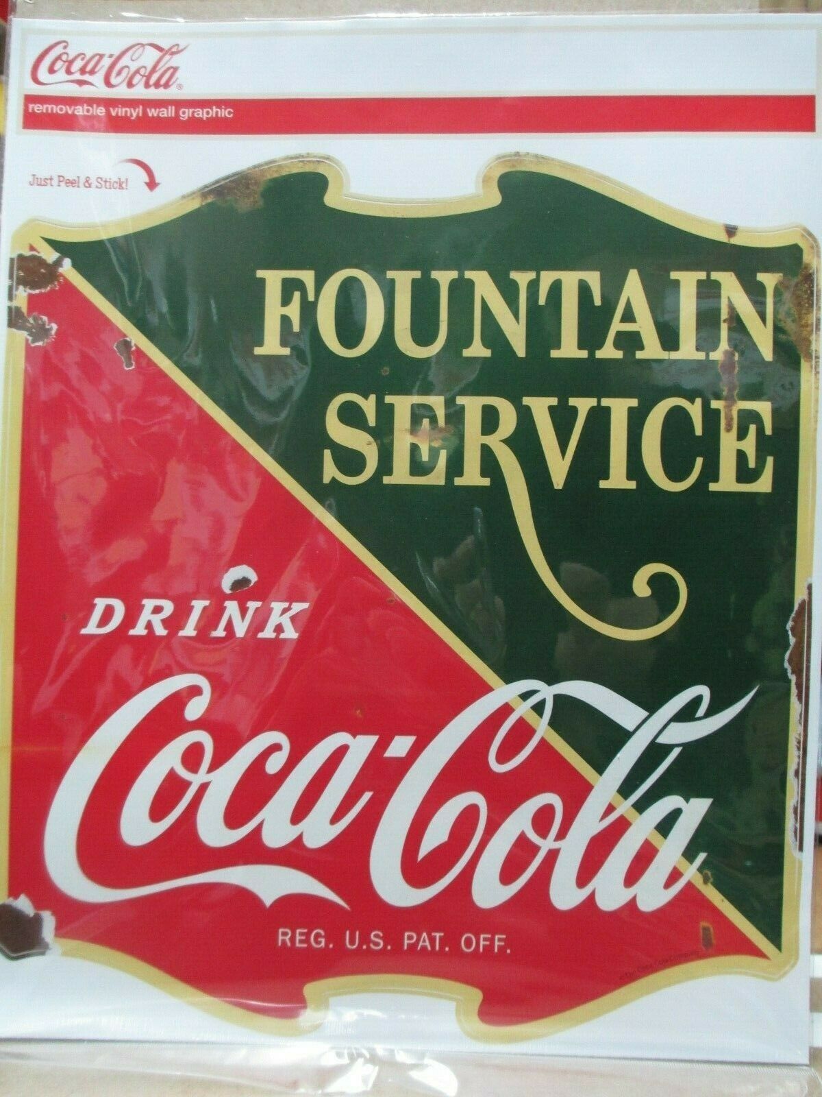 new old stock C@@L #2 stock#250 Original Coke Real water decal
