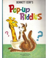 1965 Bennet Cerf&#39;s Pop-up Riddles hc ~ movable book ~ all pop-ups working! - $19.75
