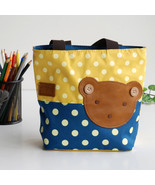 [Bear-Yellow] Shopper Bag/Tote Bag-Small Size(9.4*2.7*7.8) - $16.99
