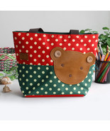 [Bear-Crimson] Tote Bag Middile Size(13.3*5.1*10.6) - $18.99