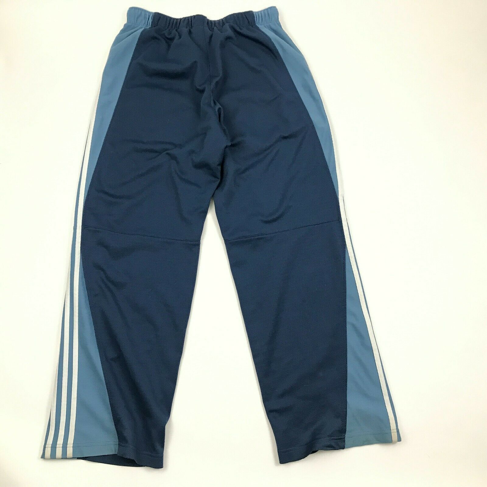 Adidas Mens Blue Workout Pants Size Medium M Warm Up Loose Fit Athletic ...