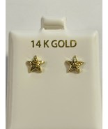 14K YG Star Stud Earrings - $79.99