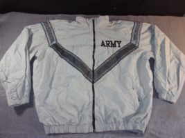 Us Army Ar 670-1 Ipfu Pt Physical Training Rain Snow Gray Jacket Reflective Xl - $22.67