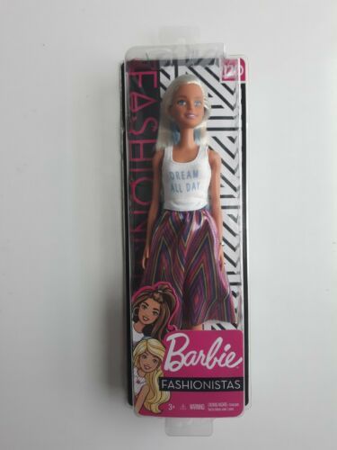 Blue & Platinum Blonde Hair and Dream All Day Top Barbie Fashionistas Doll 120 