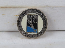 Vintage Hockey Pin - Team USSR 1963 World Champions - Stamped Pin  - $19.00