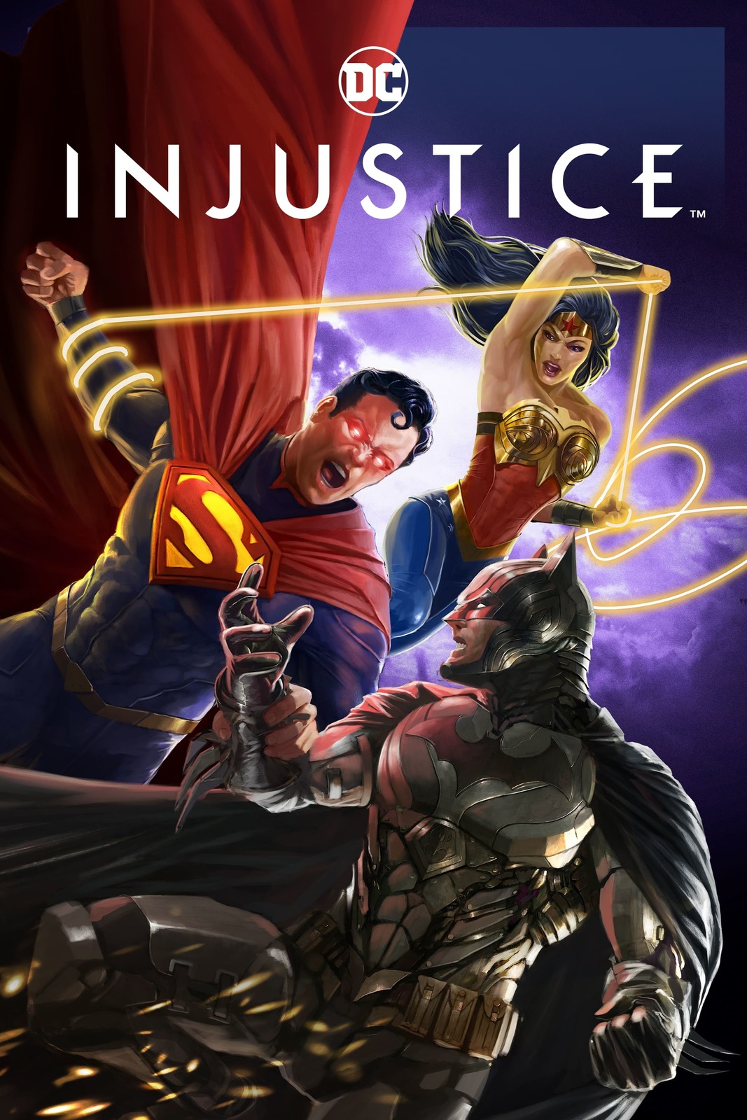 Injustice Poster Matt Peters Animated DC Comics Movie Art Film Print 24x36 27x40