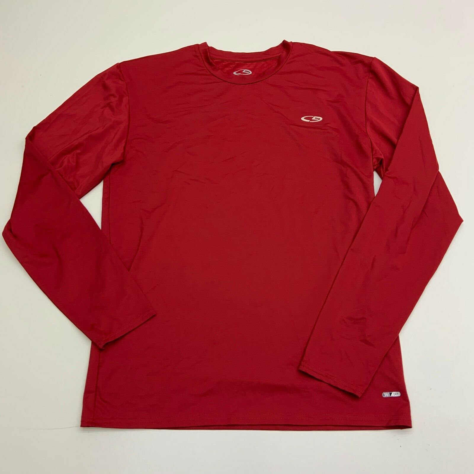 Champion Shirt Mens XXL Red Duo Dry Polyester Spandex Long Sleeve ...