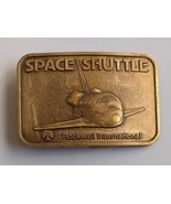 Space Shuttle Rockwell International Brass-Tone Belt Buckle - $15.95
