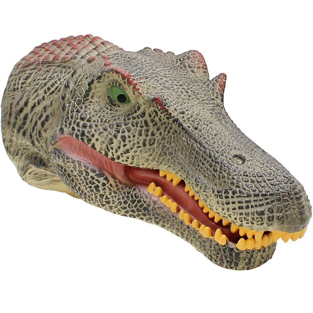 Spinosaurus Dinosaur Action Figure Non-toxic Rubber Hand Puppet For ...