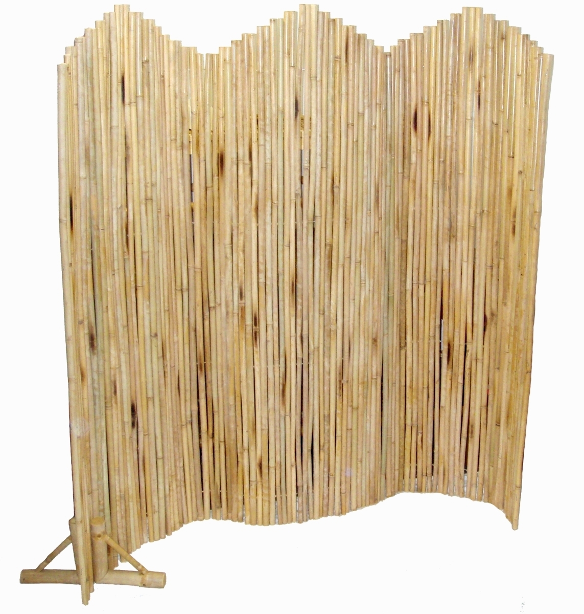 Bamboo Pole Flexible Screen Room DividerIndoor/Outdoor w/StandEco