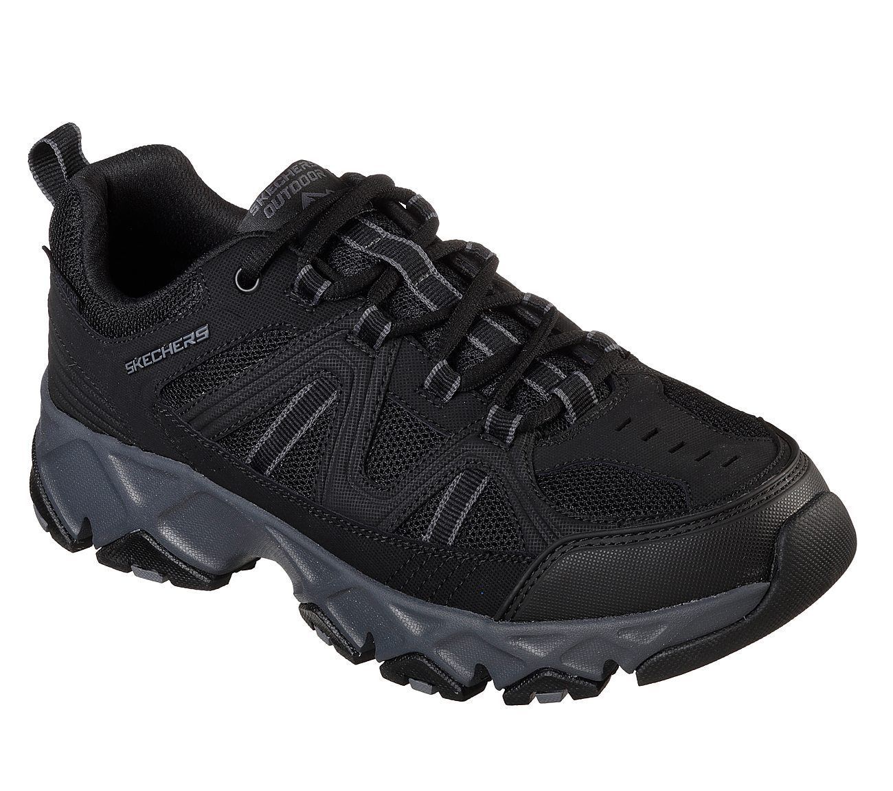 51885 Black EWW Extra Wide Skechers shoes Men's Memory Foam Leather ...