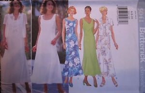 Vintage Butterick SEWING Pattern 4815 Misses Summer Dress UNCUT 6-22 EASY OOP FF