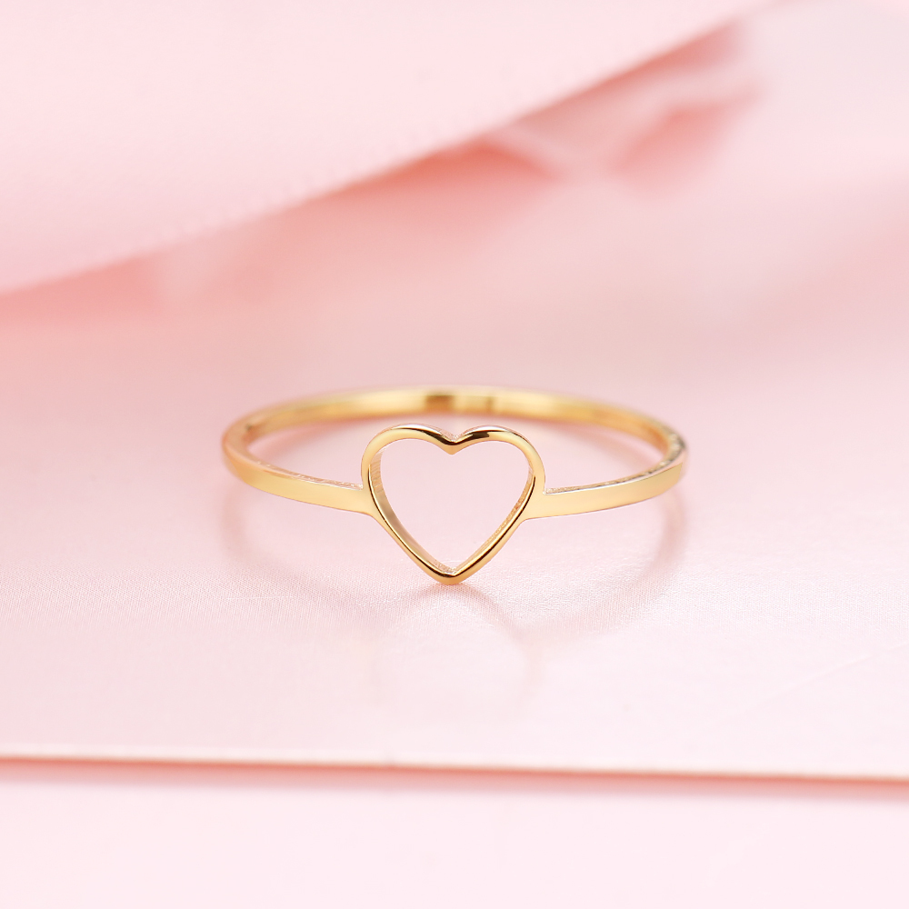 [Jewelry] Best Friend Heart Ring for Birthday Gift - Not Fade Color - Rings