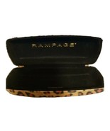 Rampage Leopard Print Hard Clam Shell Felt Lined  Sun Glasses Case . Eye... - $9.00