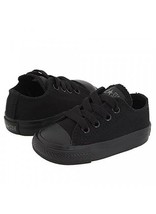 NEW INFANT TODDLER CONVERSE ALL STAR OX CHUCK TAYLOR BLACK MONO 714786F SO CUTE