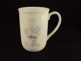 Precious Moments Porcelain Mug, 21059T, Clown On Sled, Issue 1984, Free Shipping - $24.95