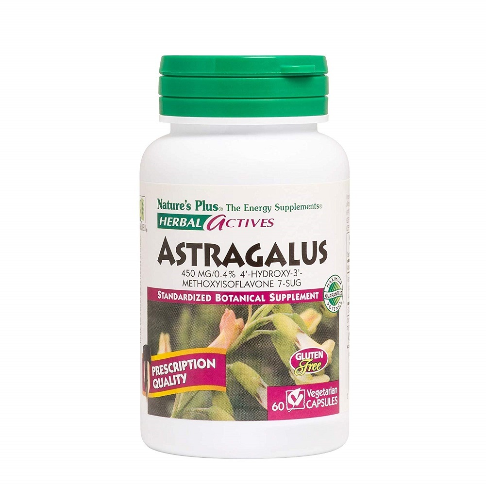 Herbal Actives Astragalus - 450 mg, 60 Vegan Caps Supports Heart & Immune Health