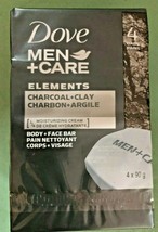 Dove Men + Care body + Face 4 Bar pack Charcoal & Clay - $11.27