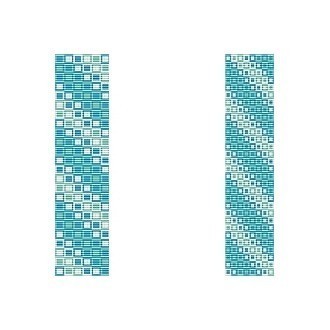 2 Loom Bead Patterns - Oceans Squared Cuff Bracelets, 2 Variations For 1 Price