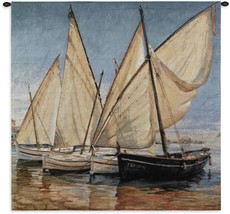 52x52 WHITE SAILS II Sailboat Ocean Sea Tapestry Wall Hanging - $179.95