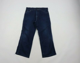 Vintage 70s Wrangler Mens 36x27 Talon 42 Spell Out Bootcut Denim Jeans B... - $62.32
