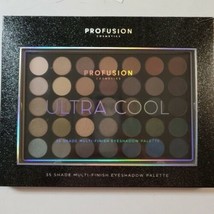 Large Profusion Cosmetics Cool 35 Shade MultiFinish Eyeshadow Palette NEW - $19.79