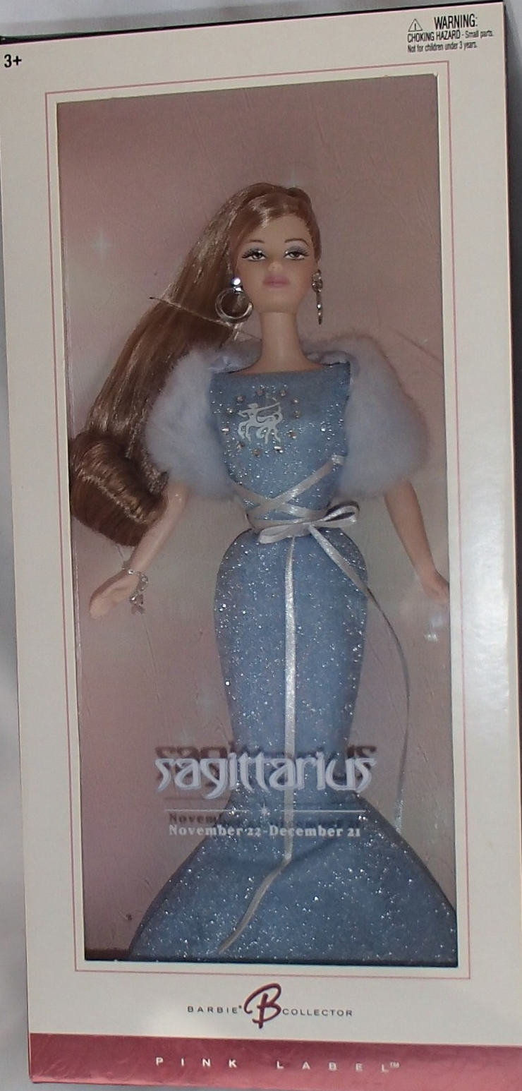 Mattel Barbie Pink Label Horoscope Sagittarius Collectible 2004 Brand ...