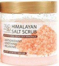 1 Dead Sea Himalayan Salt Scrub Antioxidant Soothing & Relaxing 23.2oz Jars