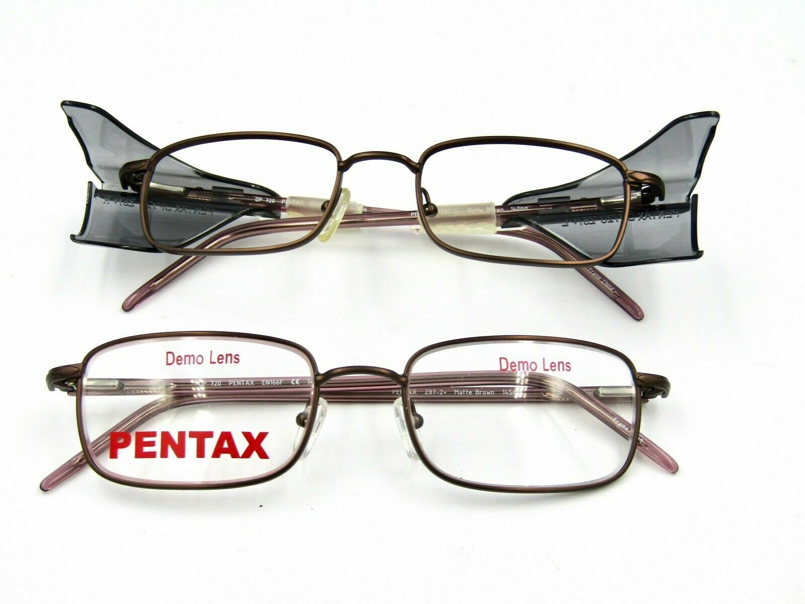 3M Pentax DP 720 Safety Prescription Eyeglasses Metal Frame, Brown 53