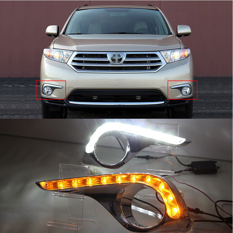 For Toyota Highlander 20122014 LED Daytime Running Light White with