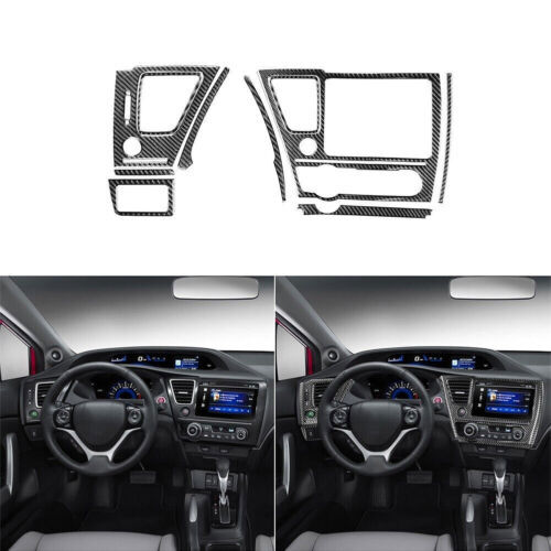 Primary image for 10Pcs Center Console Dashboard Set Carbon Fiber Decal For Honda Civic 9Th 13-15