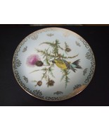 Lipper &amp; Mann Creation Bird &amp; Flowers Hanging Plate with Gold Scroll Rim... - $19.79
